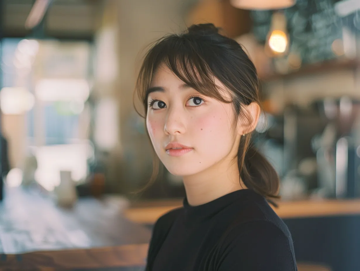 広島のカフェバイト髪型自由スタッフCさん
